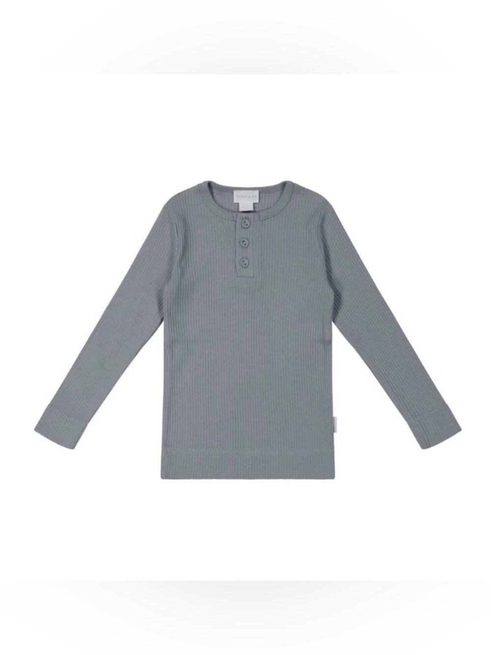 Organic Cotton Modal Long Sleeve Henley | Jamie Kay | 2Y